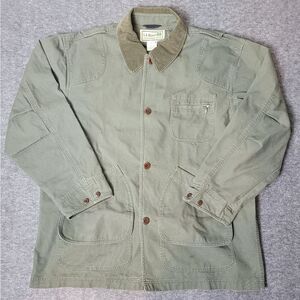 LL Bean Jacket Men's Size XL Barn Chore Coat Jacket Flannel Lined Canvas